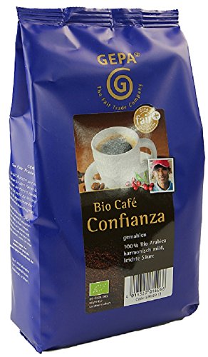 GEPA Confianza Bio Kaffee gemahlen - Reiner Bio Arabica - 1 Karton ( 10 x 500g ) von GEPA