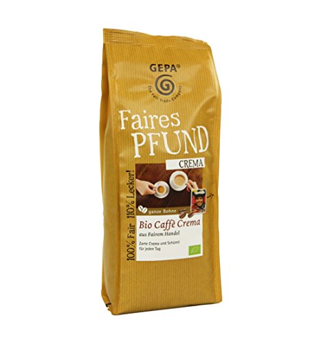 GEPA Faires Pfund Bio Caffè Crema Bohne - 1 Karton ( 6 x 500g ) von GEPA