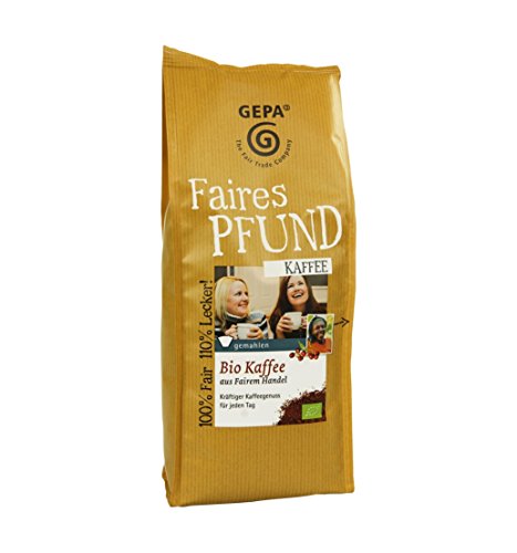 GEPA Faires Pfund Bio Kaffee gemahlen - 1 Karton ( 6 x 500g ) von GEPA