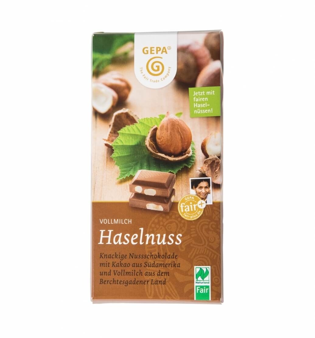 GEPA Haselnuss Bio Vollmilchschokolade von GEPA