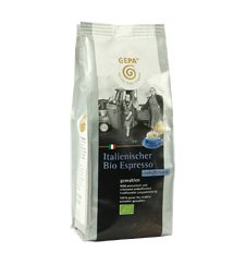 GEPA Italienischer Bio Espresso - koffeinfrei - gemahlen 1 Karton ( 6 x 250 g ) Fair Trade Kaffee von GEPA