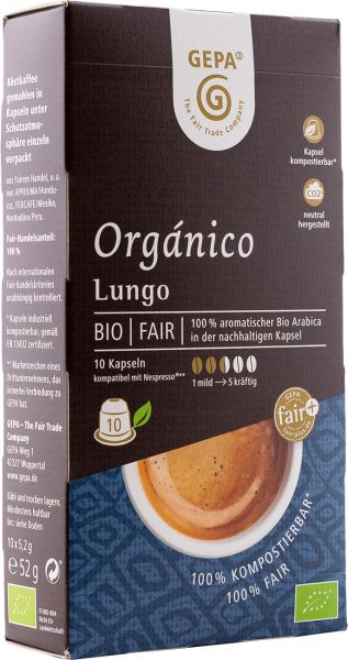 GEPA Orgánico Lungo Kapseln von GEPA