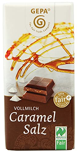 GEPA - The Fair Trade Company - Schokolade Caramel Salz - 40g, bio GEPA - The Fair Trade Company - Schokolade Caramel Salz - 40g, bio von GEPA
