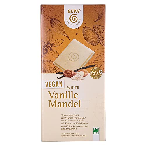 GEPA - Bio White Vanille Mandel - Vegan - 100g - DE-ÖKO-013 von GEPA