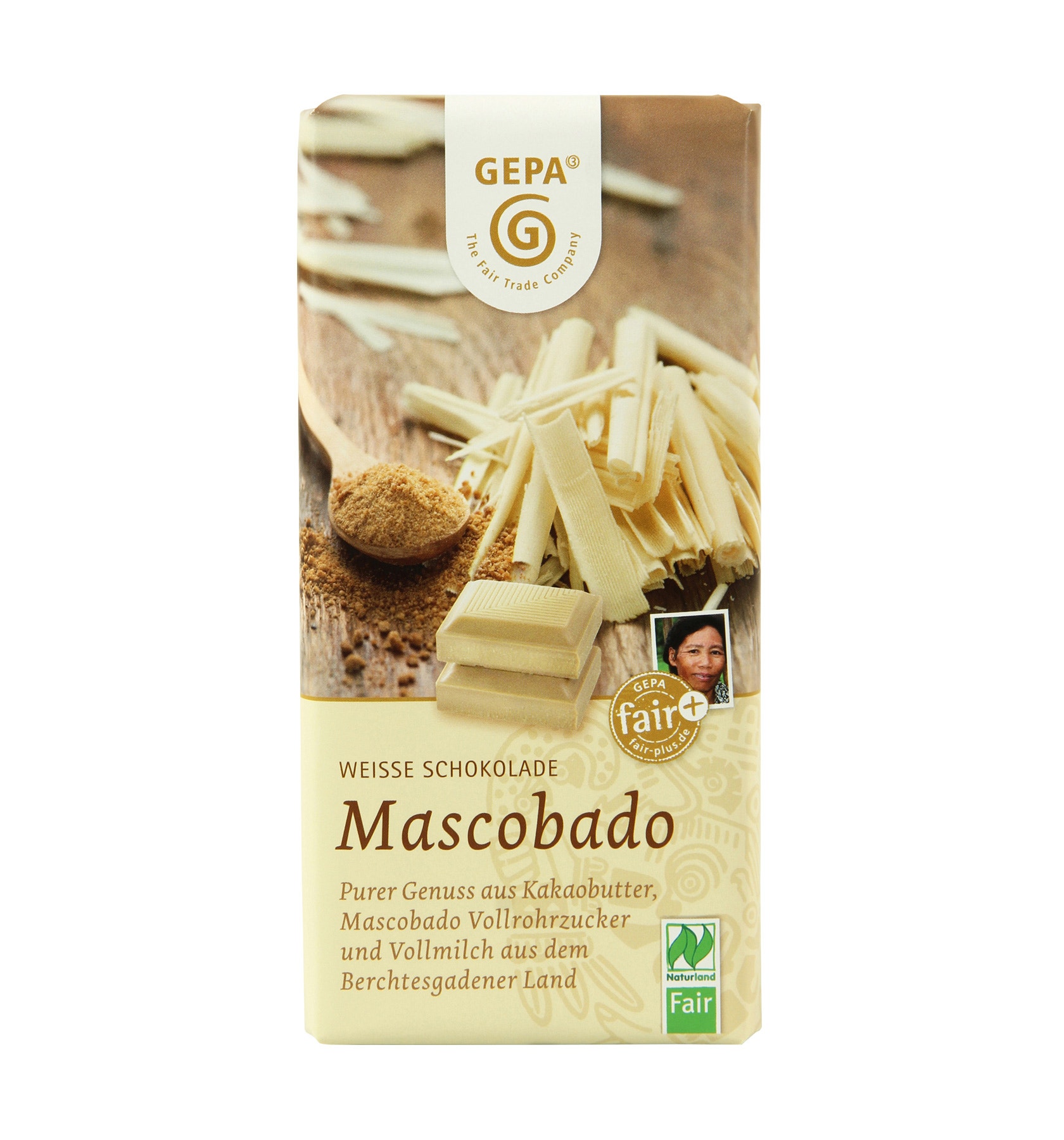 GEPA Weiße Bio Schokolade Mascobado von GEPA