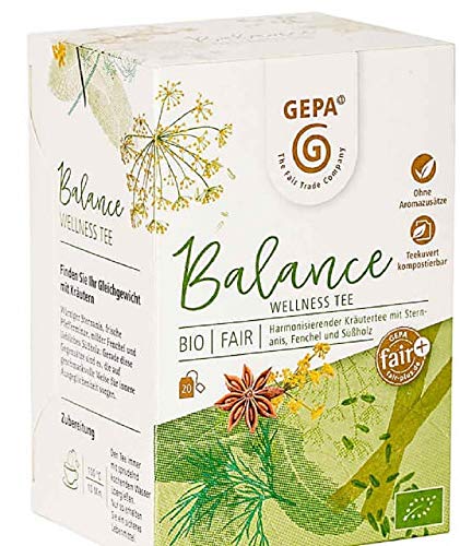 Gepa Bio Balance Wellness Tee - 100 Teebeutel - 5 Pack ( 20 x 1,5g pro Pack) von GEPA