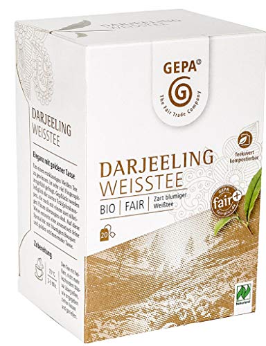 Gepa Bio Darjeeling Weißtee - 100 Teebeutel - 5 Pack ( 20 x 2g pro Pack) von GEPA