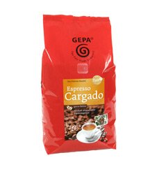 Gepa Bio Espresso Cargado ( 4 x 1000 g ) ganze Bohne. Fair Trade Kaffee von GEPA