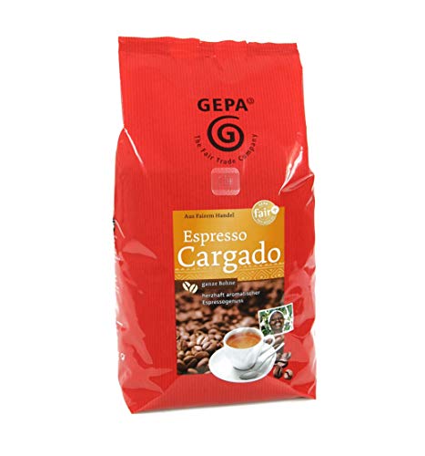 Gepa Bio Espresso Cargado (1 x 1000 g ) ganze Bohne. Fair Trade Kaffee von GEPA