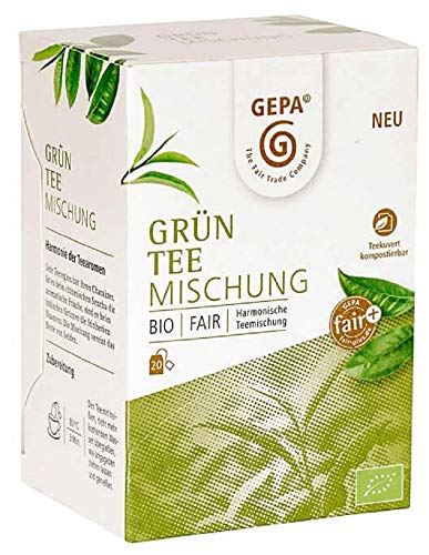 Gepa Bio Grüntee Mischung - 100 Teebeutel - 5 Pack ( 20 x 2g pro Pack) von GEPA