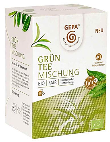 Gepa Bio Grüntee Mischung - 100 Teebeutel - 5 Pack ( 20 x 2g pro Pack) von GEPA