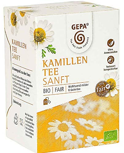 Gepa Bio Kamillentee - 100 Teebeutel - 5 Pack ( 20 x 1,5g pro Pack) von GEPA