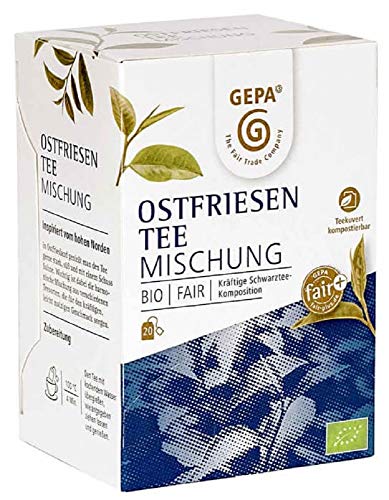 Gepa Bio Ostfriesentee Mischung - Schwarztee - 100 Teebeutel - 5 Pack ( 20 x 2g pro Pack) von GEPA