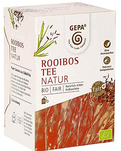 Gepa Bio Rooibos Tee - 100 Teebeutel - 5 Pack ( 20 x 2g pro Pack) von GEPA