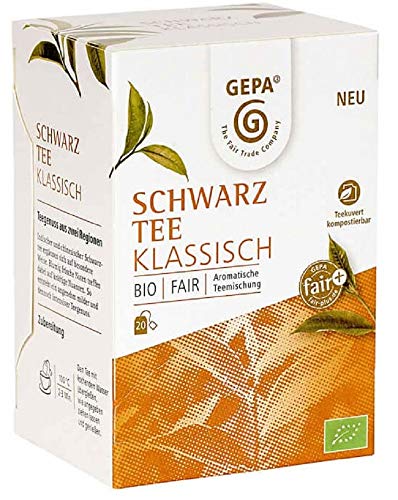 Gepa Bio Schwarztee Klassisch - 100 Teebeutel - 5 Pack ( 20 x 2g pro Pack) von GEPA