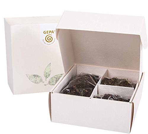 Gepa Tee Geschenkset mit Bio Tee (lose) Raritäten - 1 Karton ( 5 Sets à 160g ) von GEPA