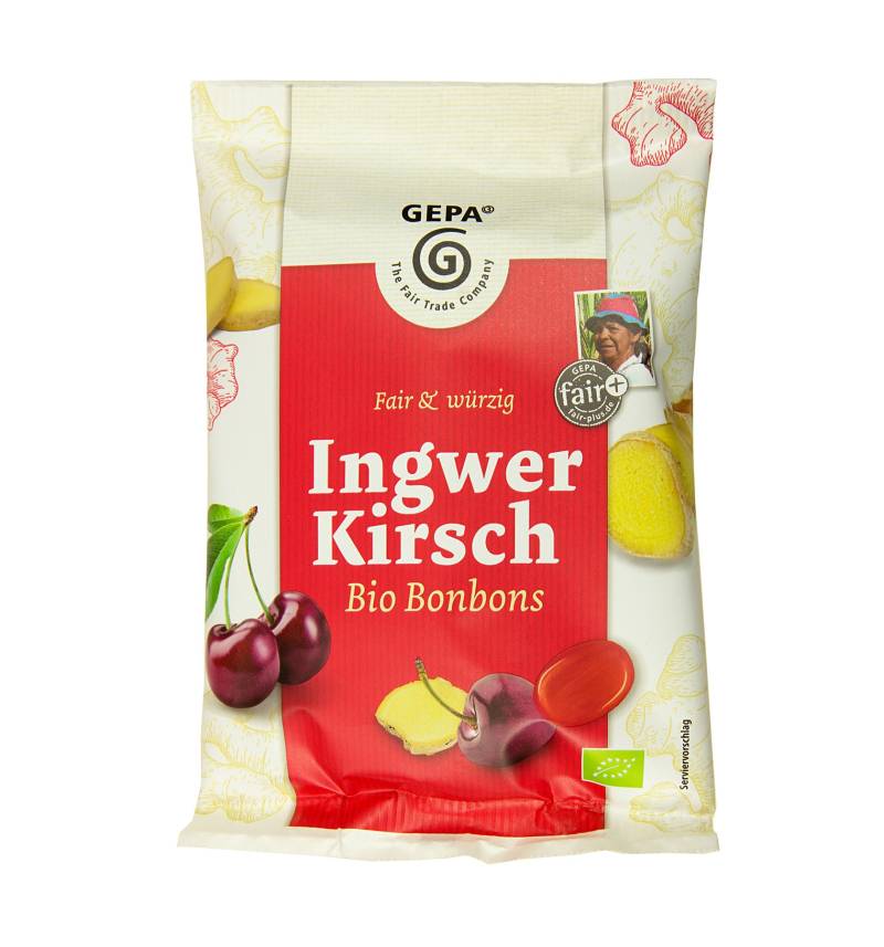 Ingwer Kirsch Bio Bonbons von GEPA