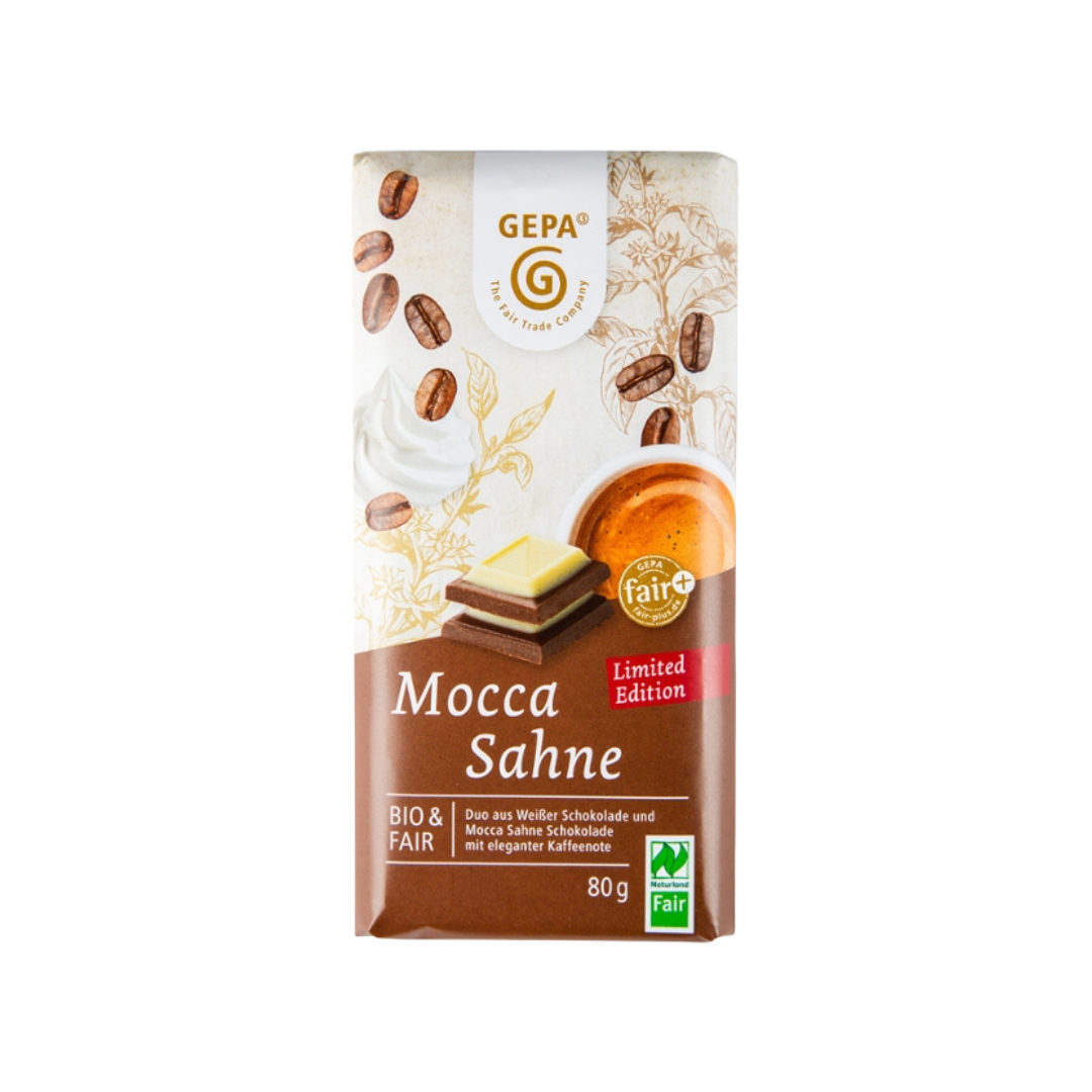 Mocca Sahne Schokolade, 80g Mocca Sahne Schokolade, 80g von GEPA