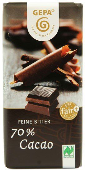 Schokolade mit hohem Kakaoanteil - GEPA BIO Schokolade von GEPA