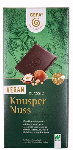Vegane Schokolade GEPA Knusper Nuss von GEPA