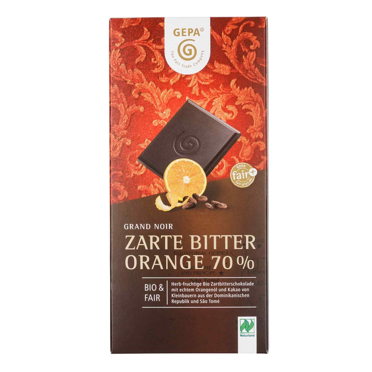 Zartbitterschokolade Orange 70% Bio von GEPA