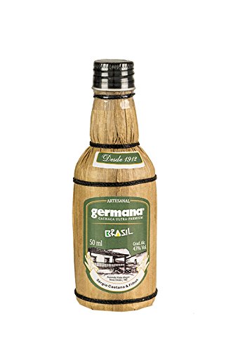 Cachaça Premium GERMANA Brasil, 43% vol. (50ml) MINI - Premium Brasilianischer Brauner Zuckerrohrschnaps von GERMANA Brasil