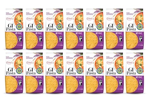Filini Nudeln für Diabetiker & Low Carb | Hergestellt aus Hartweizen | Low-Carb-Diät | Glykämischer Index 38 (14er pack) von GI Pasta