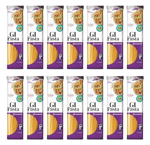Spaghetti Nudeln für Diabetiker & Low Carb | Protein Nudeln ohne Kohlenhydrate | Glykämischer Index 38 (14er pack) von GI Pasta