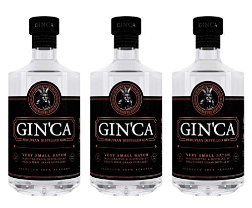 GINCA – Peruvian Dry Gin, 40% vol. (3 x 0.7 L). Peruanischer Gin. Exotischer Gin aus Peru. von GINCA
