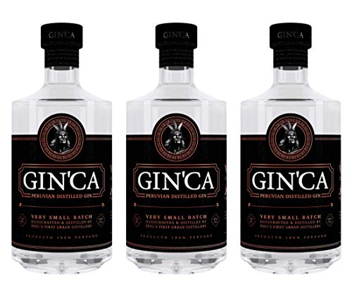 GINCA – Peruvian Dry Gin, 40% vol. (3 x 0.7 L). Peruanischer Gin. Exotischer Gin aus Peru. von GINCA