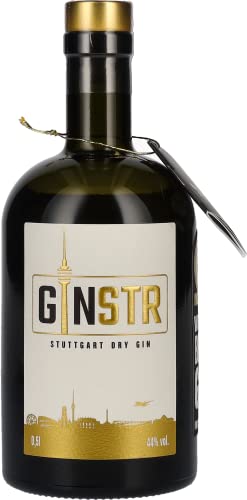 GINSTR - Stuttgart Dry Gin 44% vol (1 x 0.5 l) von Ginstr