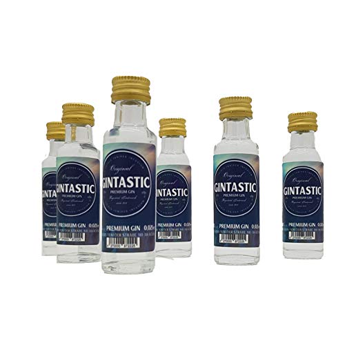 GINTASTIC PURE PREMIUM GIN 2go | Tasting Set Sextus im Pocket-Etui | 6 x GINTASTIC Pure Gin (0,12) von GINTASTIC