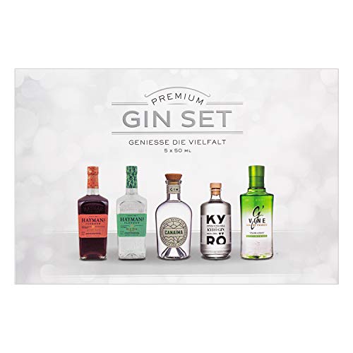Gin Tasting Box | 5x50ml | Hayman's | Canaima | Kyrö | G`Vine | Ideal als Geschenk von Sierra Madre