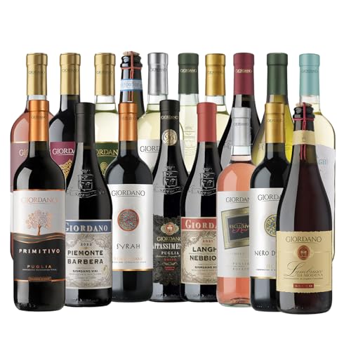 Giordano - DOC- UND DOCG-KOLLEKTION - Packung mit 18 Flaschen trockener Wein. Eine Sammlung von Weiß-, Rosé-, Rot- und Prosecco-Weinen – 18 Flaschen à 75 cl Giordano - DOC- UND DOCG-KOLLEKTION - Packung mit 18 Flaschen trockener Wein. Eine Sammlung von Weiß-, Rosé-, Rot- und Prosecco-Weinen – 18 Flaschen à 75 cl von Giordano