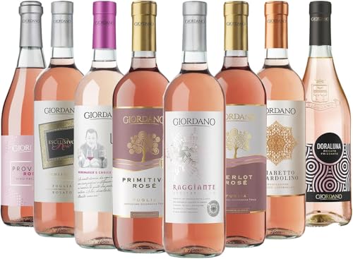 Giordano - ROSE SELECTION - Packung mit 8 Roséweinsorten zwischen Schaumwein und trockenem Wein - 8 Flaschen à 75 cl Giordano - ROSE SELECTION - Packung mit 8 Roséweinsorten zwischen Schaumwein und trockenem Wein - 8 Flaschen à 75 cl von Giordano