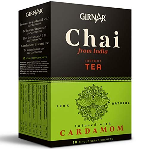 Chai Latte GIRNAR 100g (10 beutel) - Chai Kardamom - Chai - Chai tee - Indischer Chai Tee - Chai Tea - Chai Tee Portionsbeutel - Indian Chai - Chai Latte Teebeutel - Chai Tea Bags - Indischer Tee Chai von GIRNAR