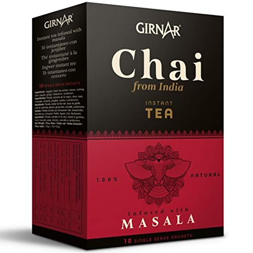 Chai Latte GIRNAR 100g (10 beutel) - Chai Masala - Chai - Chai tee - Indischer Chai Tee - Chai Tea - Chai Tee Portionsbeutel - Indian Chai - Chai Latte Teebeutel - Chai Tea Bags - Masala Chai von GIRNAR