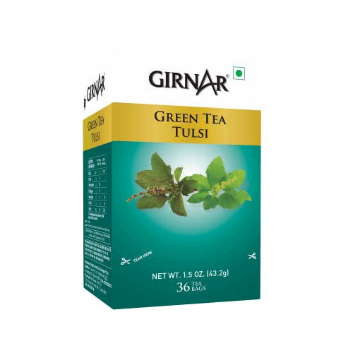 Girnar Green Tea With Tulsi (Basil Leaves) (36 Tea Bag) von GIRNAR