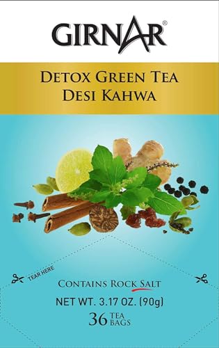 Girnar Grüner Tee, Desi Kahwa, 36 Teebeutel (36 Teebeutel (4 Stück), 36 Stück (4 Stück) von GIRNAR