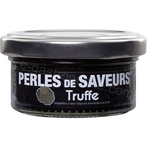 Würzkaviar "Trüffelaroma", Perlgrösse 5mm, Sphären, Les Perles, 45g von GLOBE EXPORT SARL