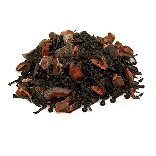 Glorious Inheriting Ceylon schwarzer Tee Blätter gemischt mit Kakaobohnen mit Netzbeutel von 1,000 gramm von GLORIOUS INHERITING