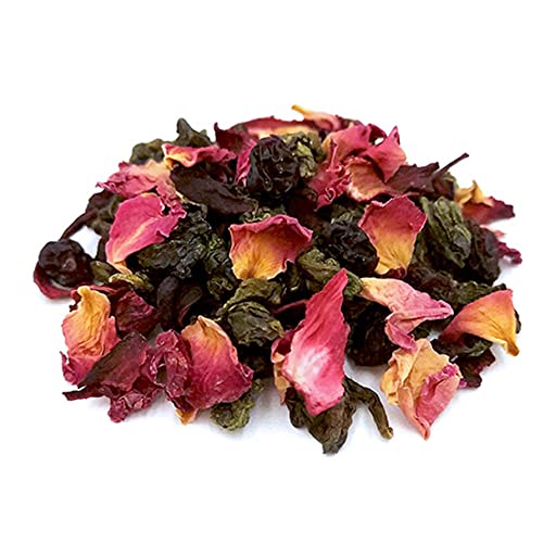 Glorious Inheriting Oolong Tee gemischt mit süße Rosinen, getrockneter Hibiskus Sabdariffa und getrocknete Rosenblätter mit Netzbeutel von 1,000 gramm von GLORIOUS INHERITING