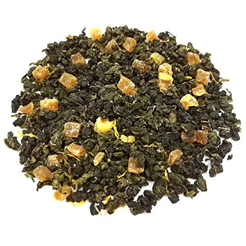 Glorious Inheriting Oolong Tee gemischt mit trockenhonig Pfirsichwürfel und getrocknete Chrysantheme mit Netzbeutel von 1,000 gramm von GLORIOUS INHERITING