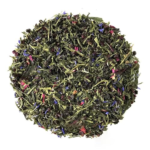 Glorious Inheriting grüner Tee gemischt mit süße Rosinen, getrocknete Heidelbeere und getrockneter Hibiskus Sabdariffa mit Netzbeutel von 1,000 gramm von GLORIOUS INHERITING