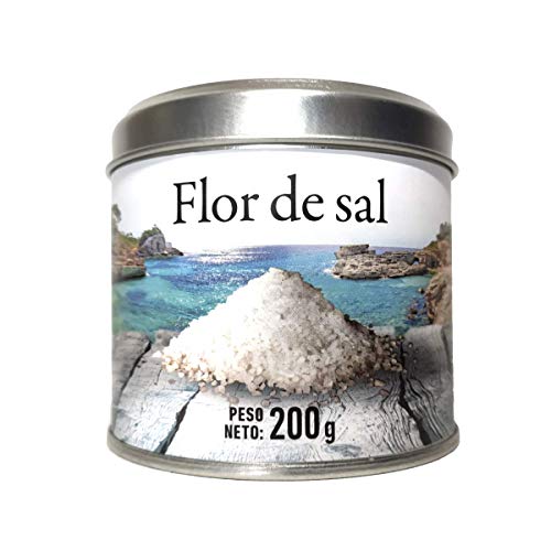 GLOSA MARINA Flor de Sal (Fleur de Sel) Meersalz feinste Salzflocken - das perfekte Geschenk aus Mallorca Spanien (1x200g) von GLOSA MARINA
