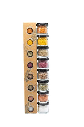 GLOSA MARINA Gourmet Salze, Salz aus Mallorca als ideales Gewürze Geschenkset/Salzset besondere Geschenke aus Meersalz, 8 x 25 g, 200 g GLOSA MARINA Gourmet Salze, Salz aus Mallorca als ideales Gewürze Geschenkset/Salzset besondere Geschenke aus Meersalz, 8 x 25 g, 200 g von GLOSA MARINA