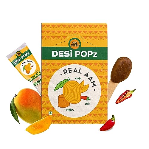 GO DESi - DESi Popz Echt Aam | Reife Mango Lutscher | Ganz natürlich | Fruchtbonbons | Fruchtsnacks|- 40 Stück, 360 gm GO DESi - DESi Popz Echt Aam | Reife Mango Lutscher | Ganz natürlich | Fruchtbonbons | Fruchtsnacks|- 40 Stück, 360 gm von GO DESi