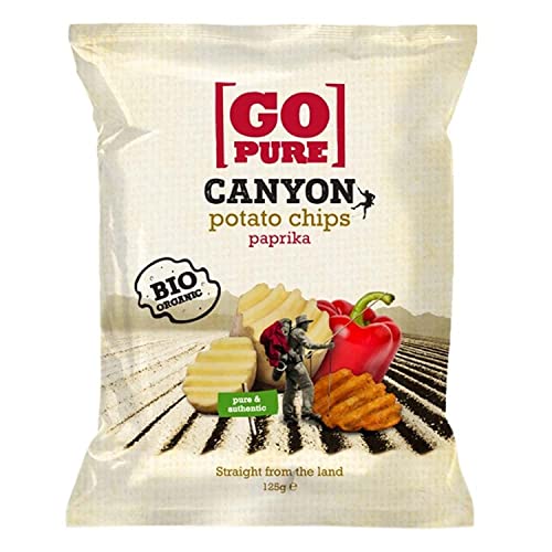 GoPure Canyon Chips, Paprika, 125g. 2er Pack von GO PURE
