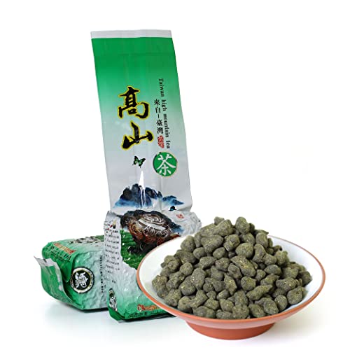 GOARTEA Oolong Tee Taiwan Ginseng Grüner Oolong Tee Lose 4Pcs 250g / Total 35.2oz Ginseng Oolong Tea Taiwan Tea - Lan Gui Ren Tea Ginseng Tea - High Mountain Ren Shen Oolongtee von GOARTEA