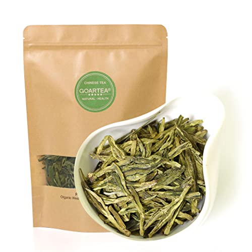 GOARTEA 1000g (35.2 Oz) Premium West Lake Xihu Long Jing Longjing Grüner Tee Dragon Well Spring Loose Leaf Chinese Green Tea Grüntee von GOARTEA